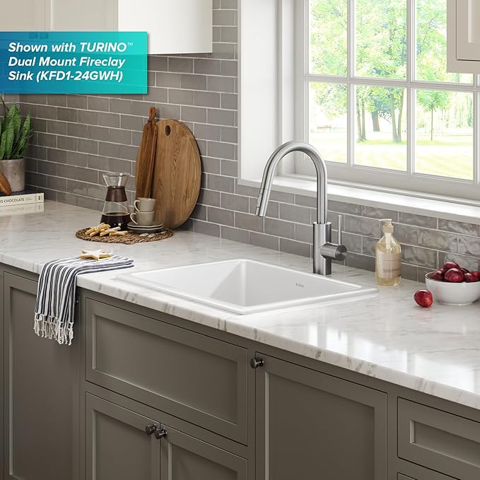 KRAUS Oletto Single Handle Pull Down Kitchen Faucet