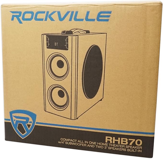 Rockville RHB70 Home Theater Compact Powered Speaker System, 2.1 Channel