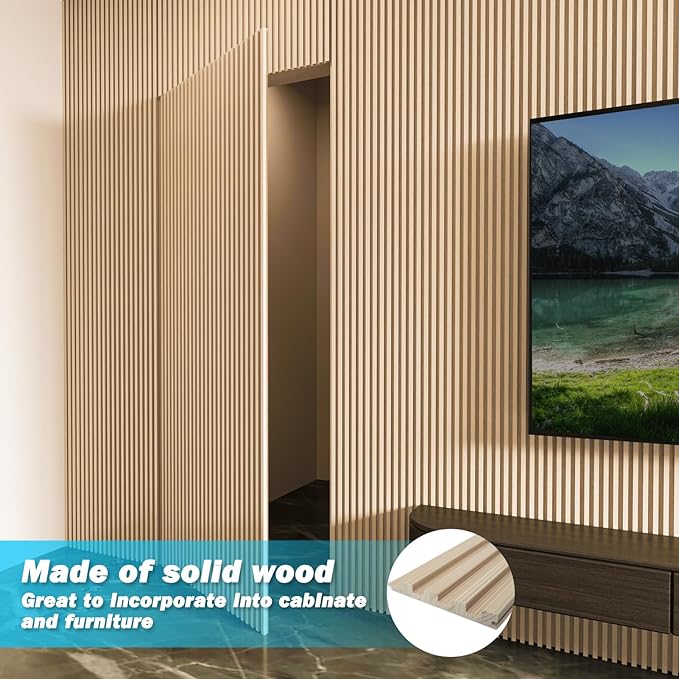 Art3d Slat Wood Wall Paneling for Interior and Ceiling Decoration