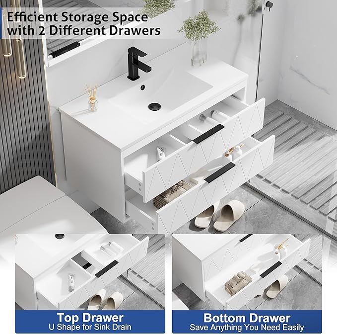 eclife 36" Bathroom Vanities Cabinet