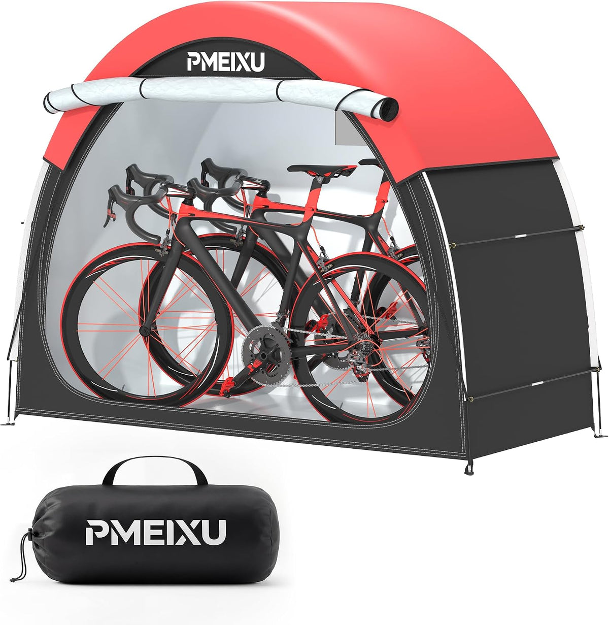 Bike Tent with Rain Cover, Portable Storage Shed for 2-3 Bikes