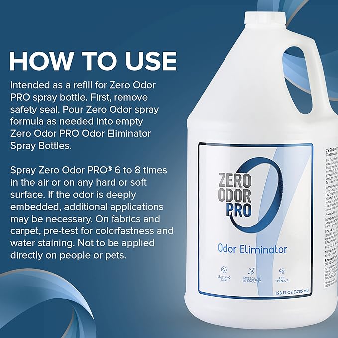 Zero Odor Pro - Commercial Strength Odor Eliminator & Neutralizer, Air Freshener