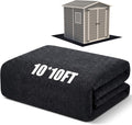 Shed Floor Mat 10 x 10 ft, PE Backing for Garage, Carport and Workshop