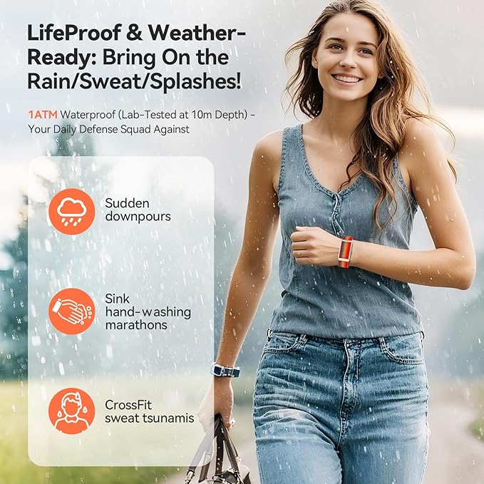 EnergyPort Fitness Tracker, Wearable Health Smart Bracelet Band