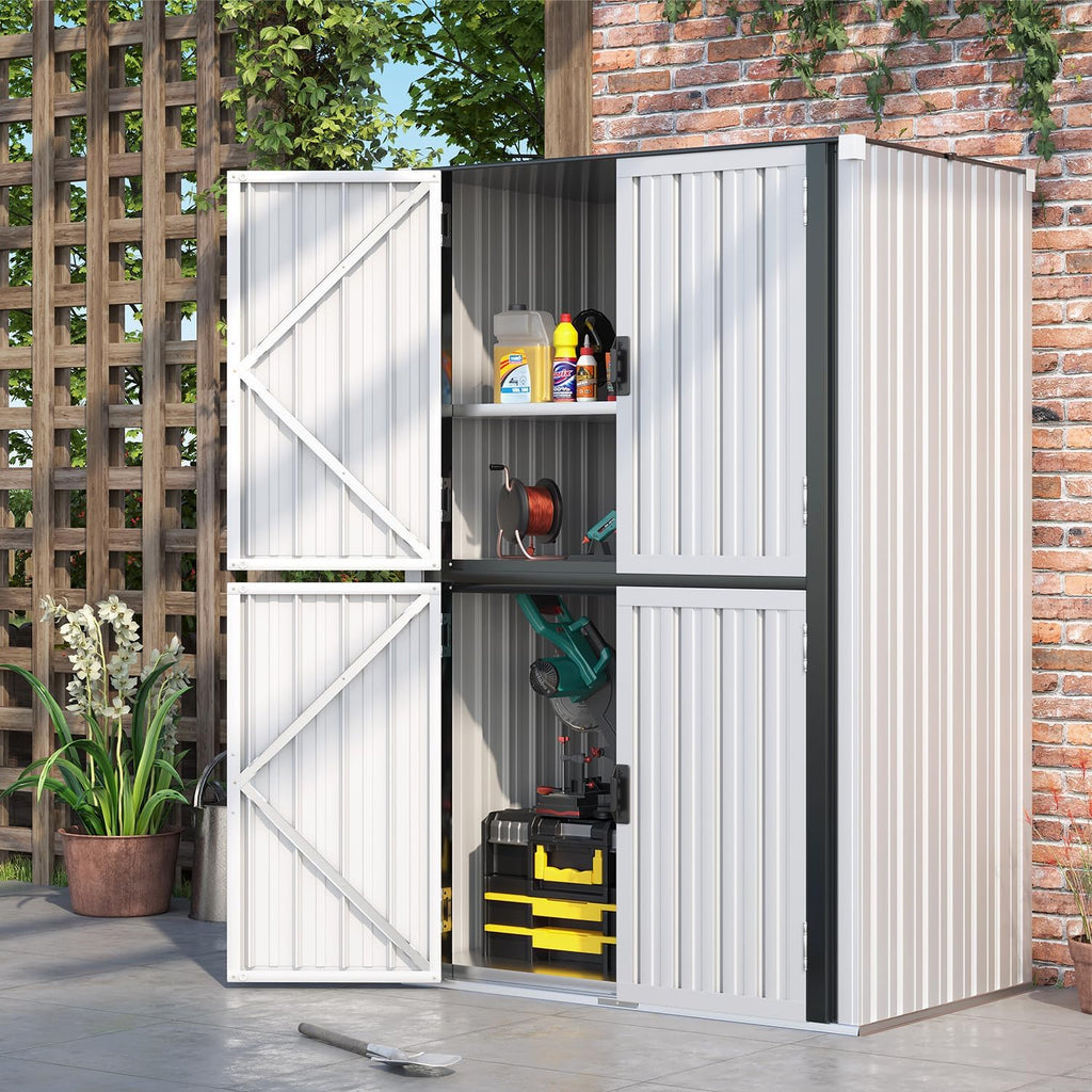 AECOJOY Outdoor Storage Cabinet Waterproof, 70'' Large Vertical with Floor