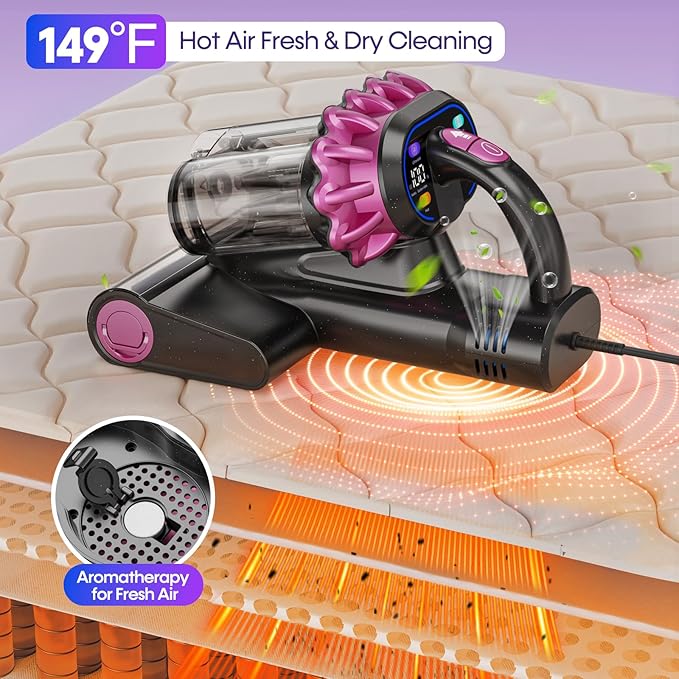 Flybroom Mattress Vacuum Cleaner 550W 18KPa Bed Vacuum Cleaner