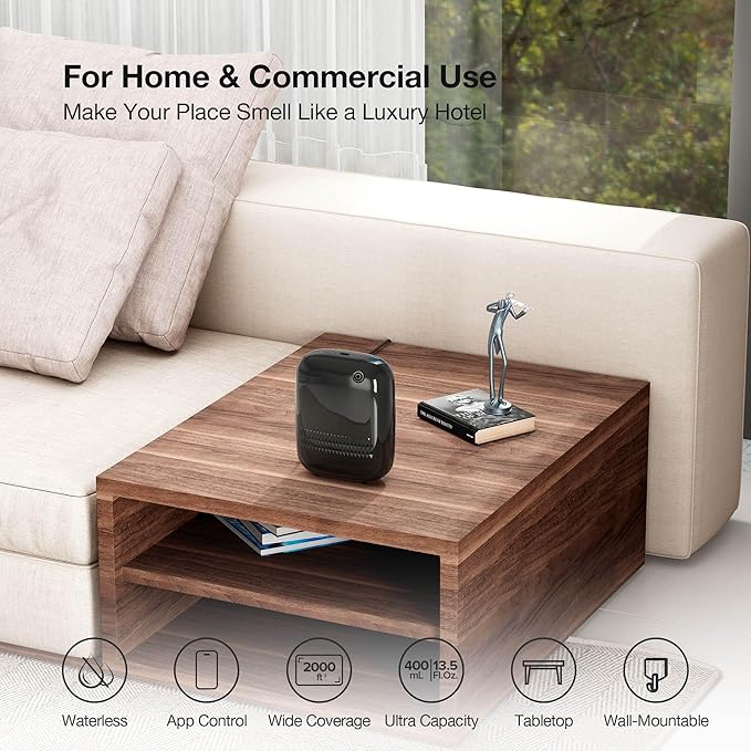 Smart Waterless Essential Oil Diffuser Hotel Scent Starter Kit