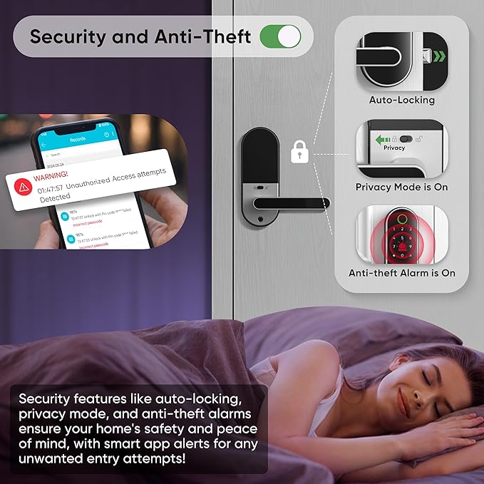Keyless Entry Fingerprint Digital Smart Lock