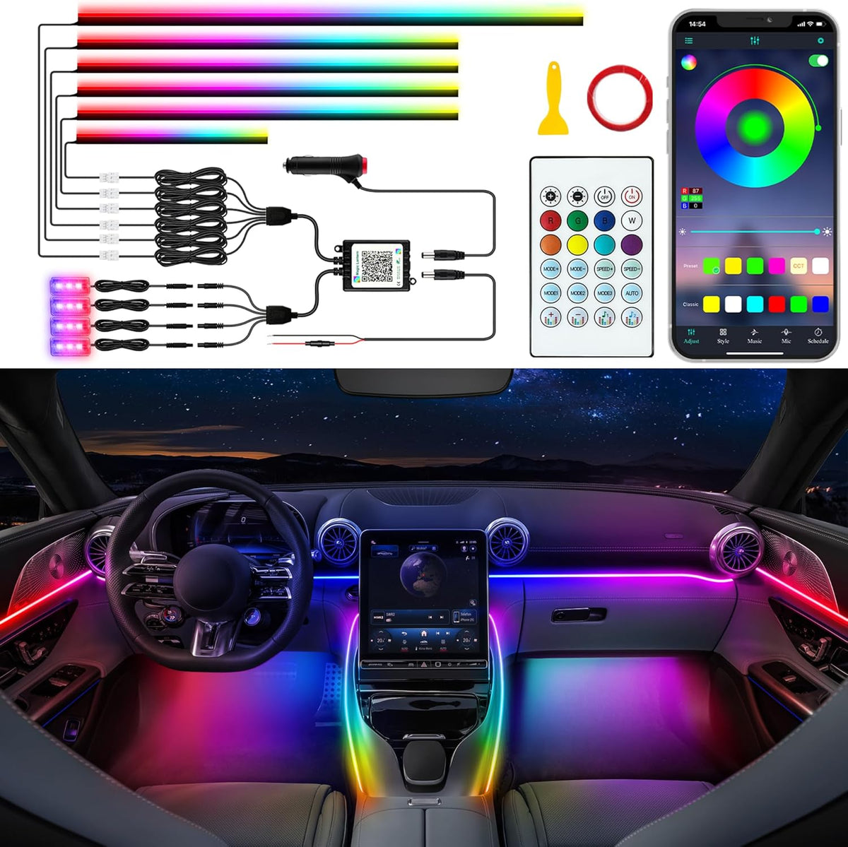 Jushope Acrylic LED Lights