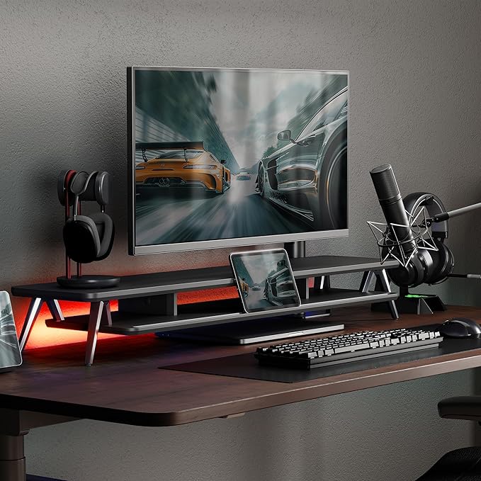 Fenge Dual Monitor Stand, Monitor Stands Riser