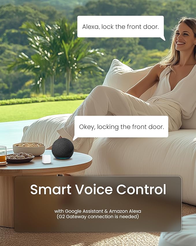 DESLOC Smart Door Lock B200, Smart Deadbolt Lock, Keyless Entry Door Lock