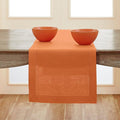 Solino Home Linen Pumpkin Table Runner 72 Inches Long - 100% Pure Linen Hemstitch Table Runner 14 x 72 Inch for Dresser, Dining, Fall, Autumn, Halloween, Thanksgiving, Holiday - Classic Hemstitch