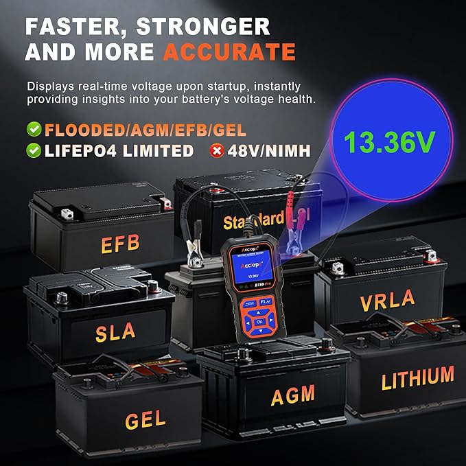 BT60 Pro Acclope Car Battery Tester