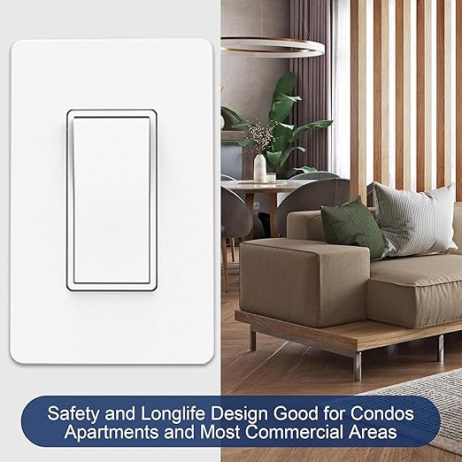 ThunderWay 3 Way Matte White Light Switch (30 Pack)