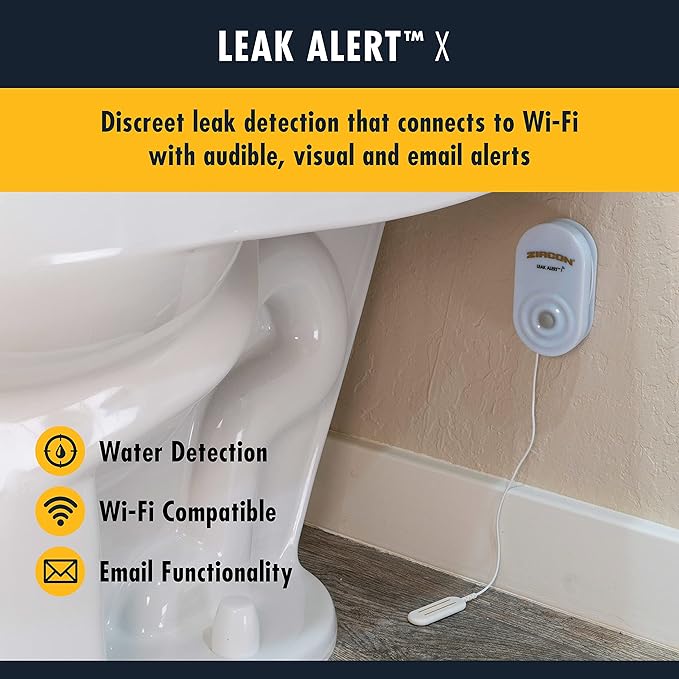 Zircon Leak Alert X – Smart Electronic Water Detector