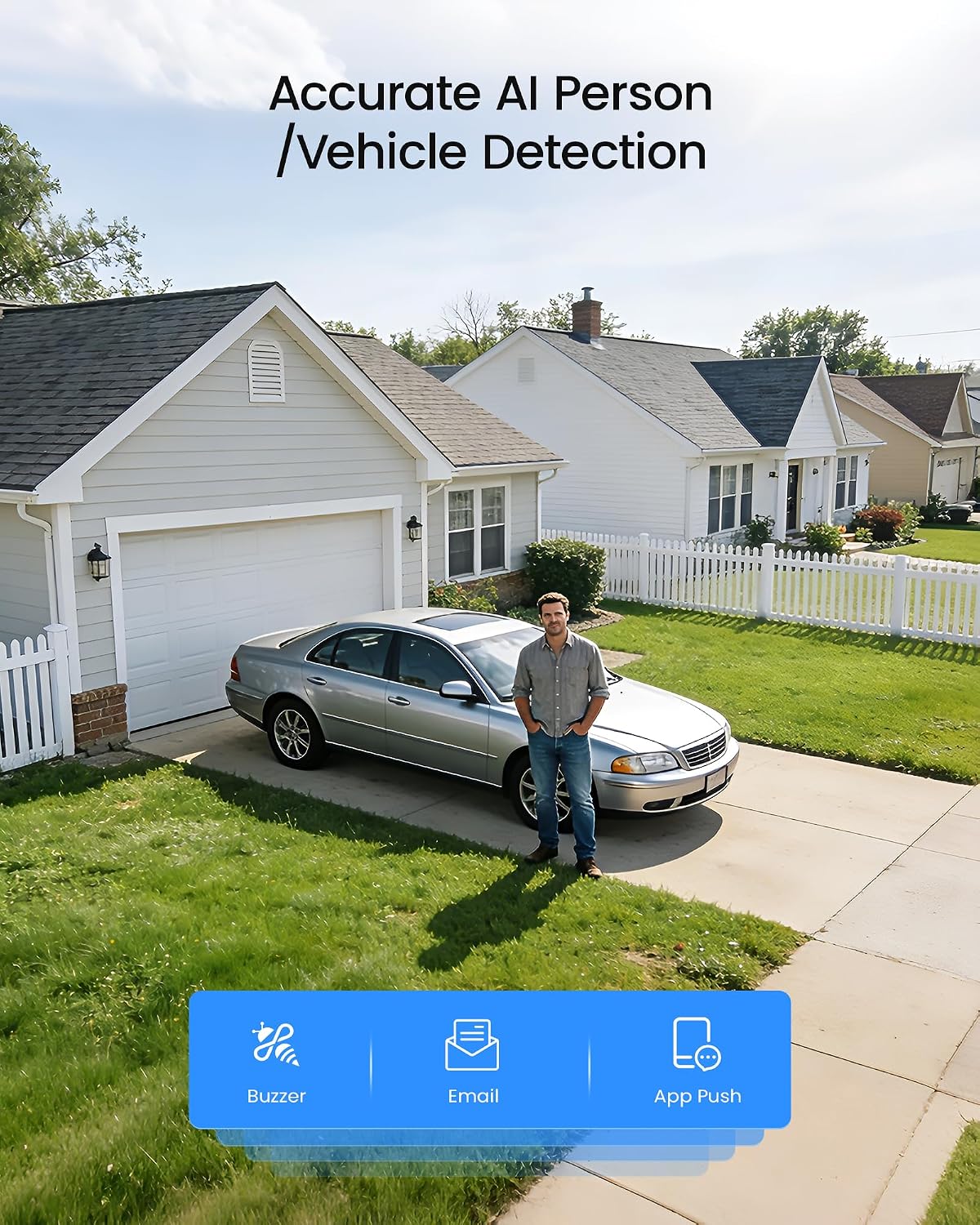 zosi 3k lite wired security camera system outdoor shown in use