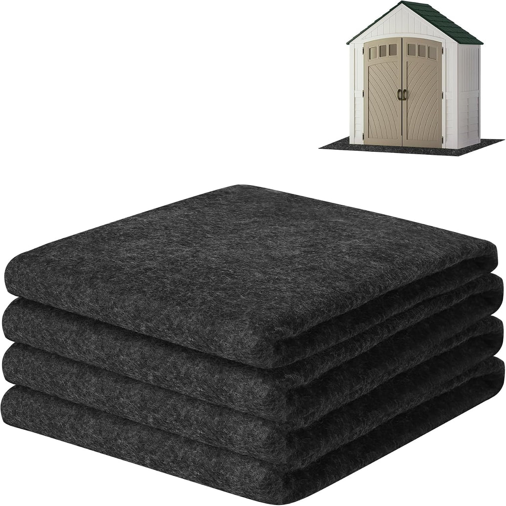 ToLanbbt Outdoor Storage Shed Floor Mat, 12 x 10 FT Waterproof Carport Mat, Washable Furniture Pad with Non Slip Backing for Dust, Oil, Protection, Storage Shed Not Included