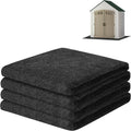 ToLanbbt Outdoor Storage Shed Floor Mat, 12 x 10 FT Waterproof Carport Mat, Washable Furniture Pad with Non Slip Backing for Dust, Oil, Protection, Storage Shed Not Included