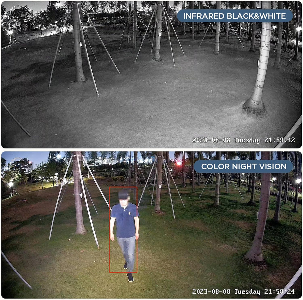 8mp wired video surveillance security ip poe camera shown in use