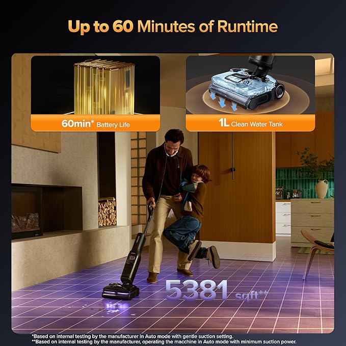 roborock F25 Ultra Steam Wet Dry Vacuum Cleaner, 356°F Steam Mop & 187°F Hot