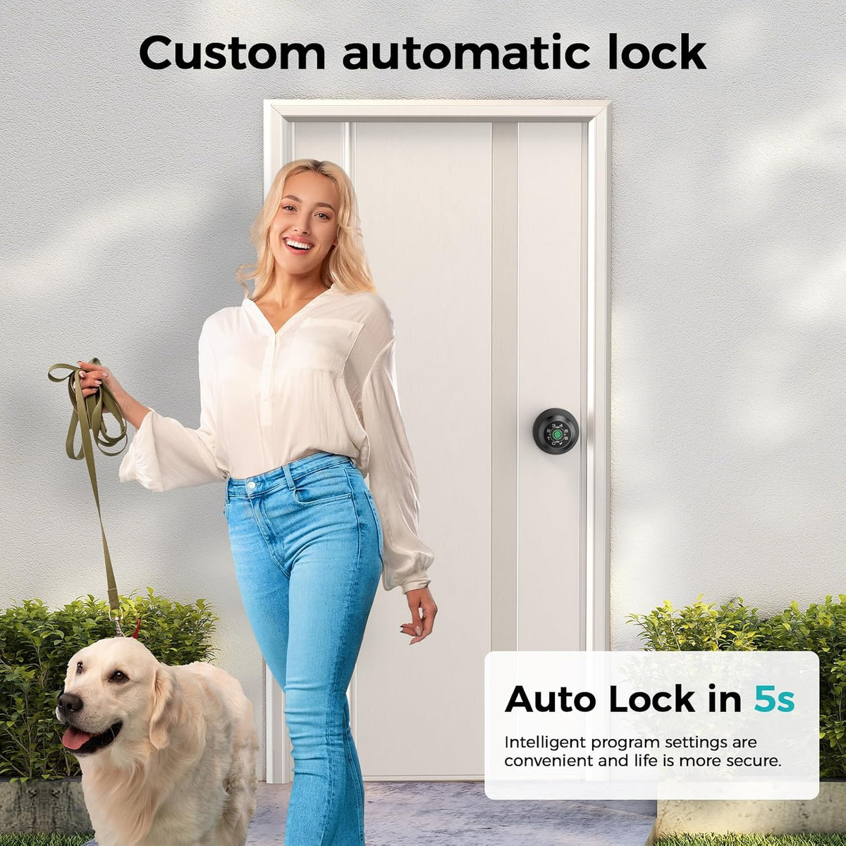 hei liang fingerprint door lock with keypad,smart door on a desk or shelf