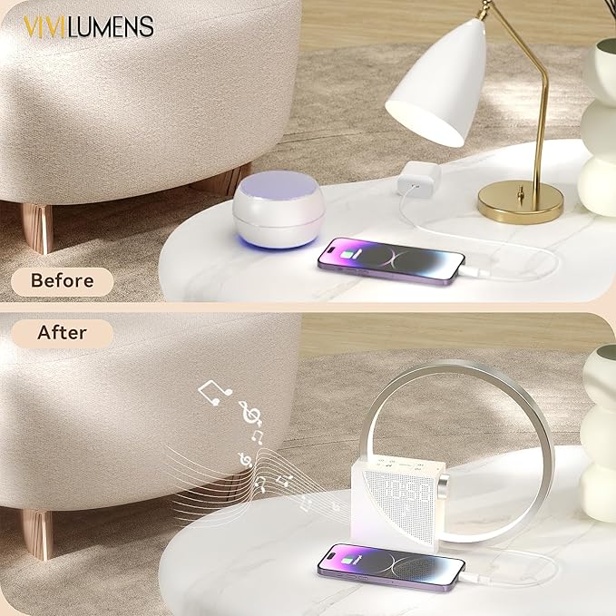 Vivilumens Sunrise Digital Alarm Clock, Sleep Aid Timer