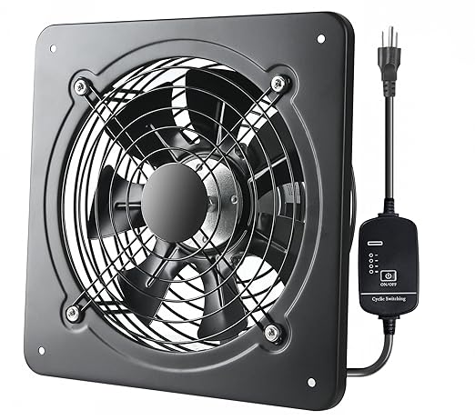 12 Inch Window Exhaust Wall Mounted Ventilation Basement Extractor Industrial