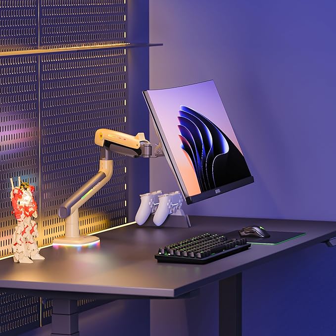 NB Gaming Monitor Arm or for 32 to 60 Inches Screen, Load up to 20 kg, VESA