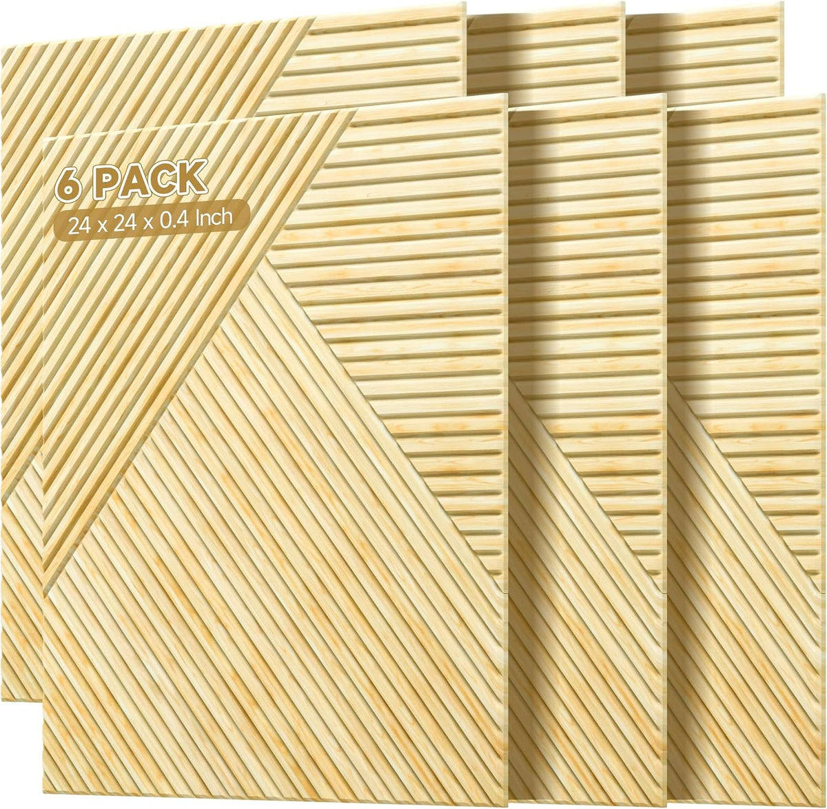 Acoustic Panels for Wall and Ceiling (6 Pack)