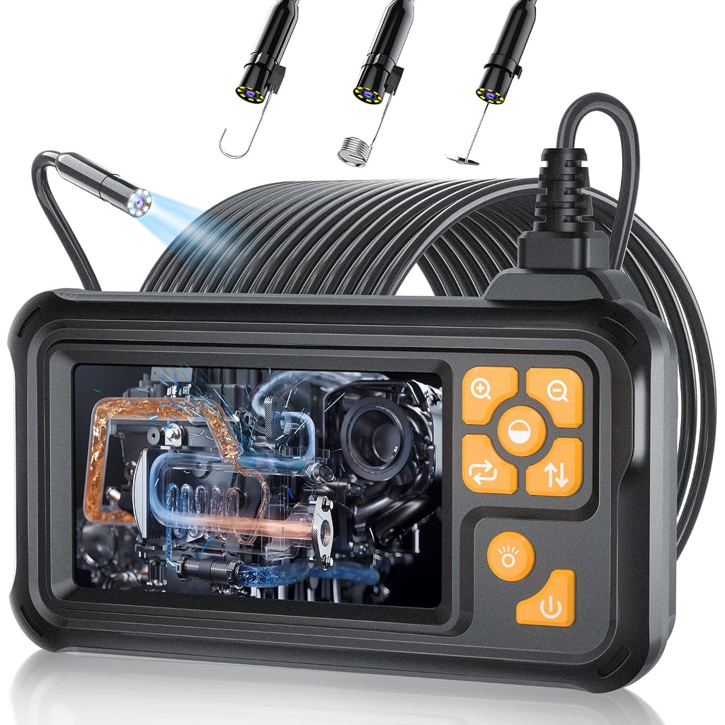 50FT Inspection Endoscope Camera with Light,1080P HD Borescope Camera