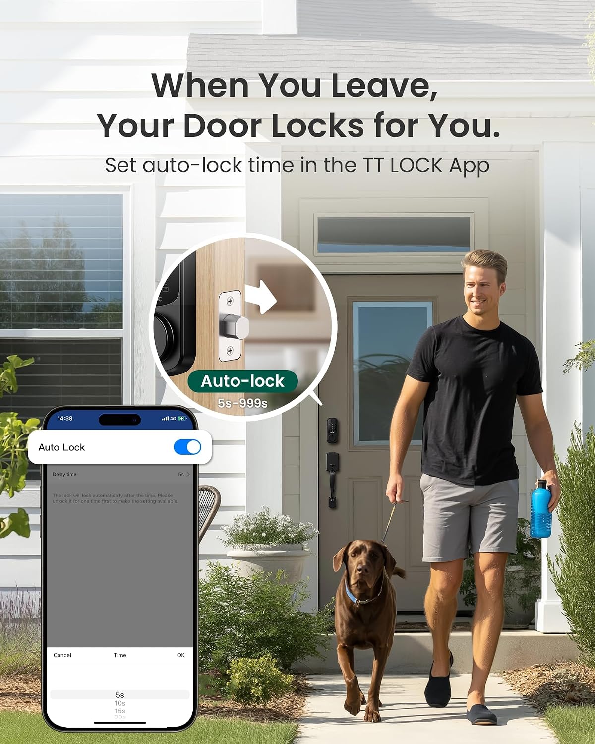 DESLOC B200 Fingerprint Smart Door Lock, Keyless Entry Deadbolt