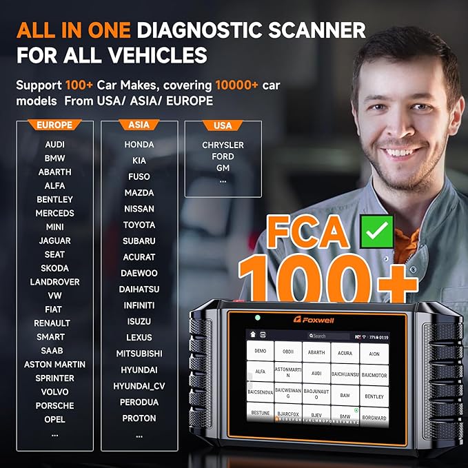 2026 FOXWELL NT726 OBD2 Scanner Diagnostic Tool, All System Bidirectional