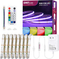 EMITEVER RGB LED Strip Light 16.4ft, Dimmable COB 24V Flexible LED Color