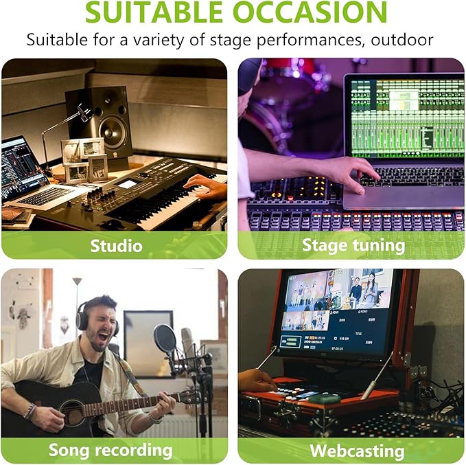8 Channel Audio Mixer DJ Mixer Sound Board Console 16 Dsp USB Audio Interface