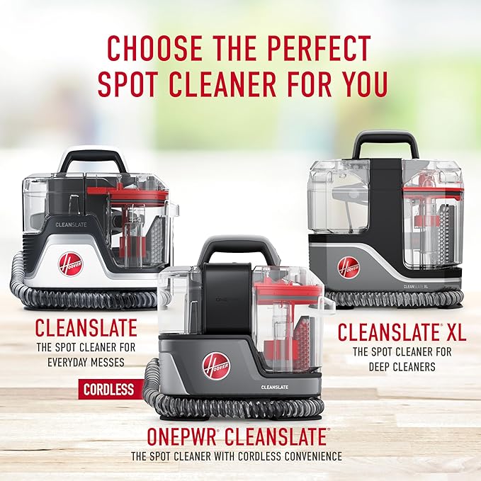 Hoover CleanSlate Plus Portable Carpet + Upholstery Spot Cleaner Machine