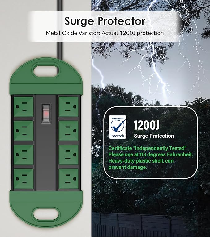 CCCEI Outdoor Power Strip Weatherproof