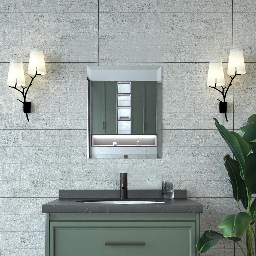 Mirrorons Beveled Mirror, Bathroom Mirrors