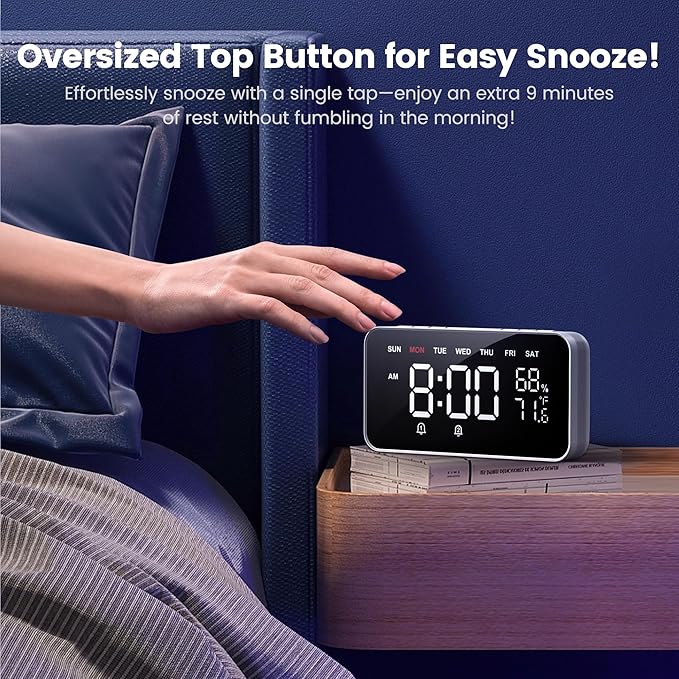 Dekala Bed Shaker Loud Alarm Clock