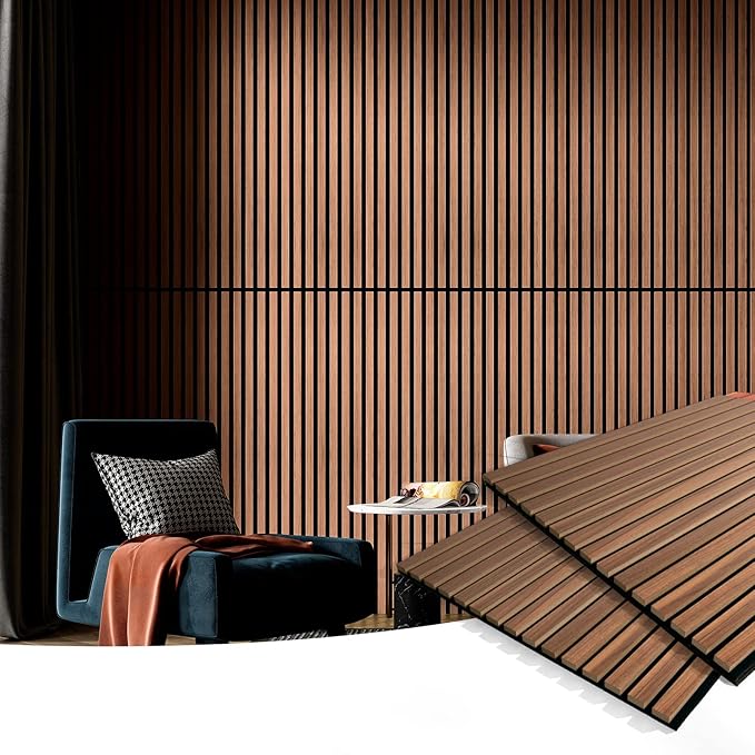 Art3d 2 Wood Slat Acoustic Panels (2-Pack)