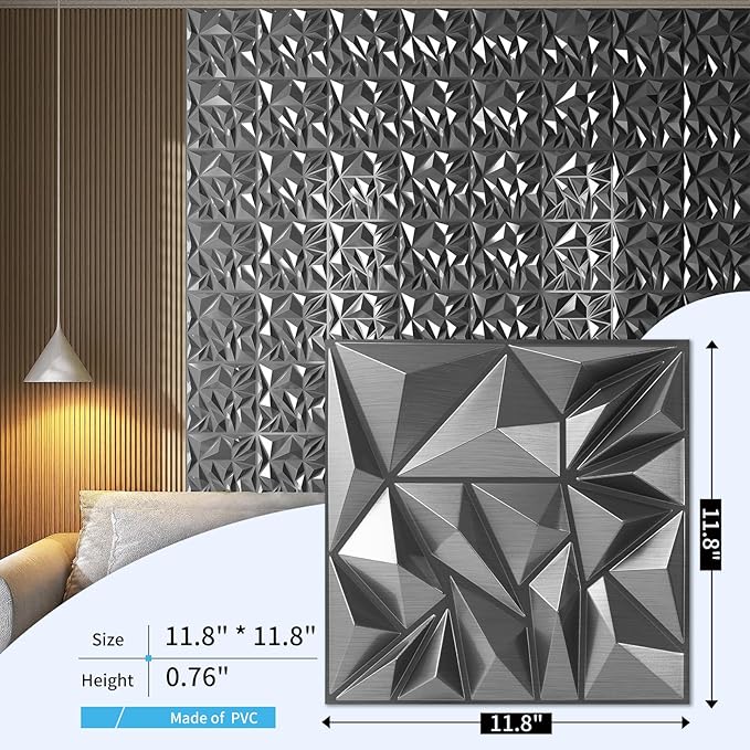 Art3d 33-Pack 3D Wall Panels