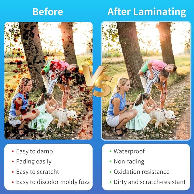 Clear Thermal Laminating Pouches – 9 x 11.5 Inch, 5 mil Thick – (300 Pack)