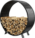 3.3 FT Diameter Round Firewood Rack with 4 Steel Legs Outdoor / Indoor