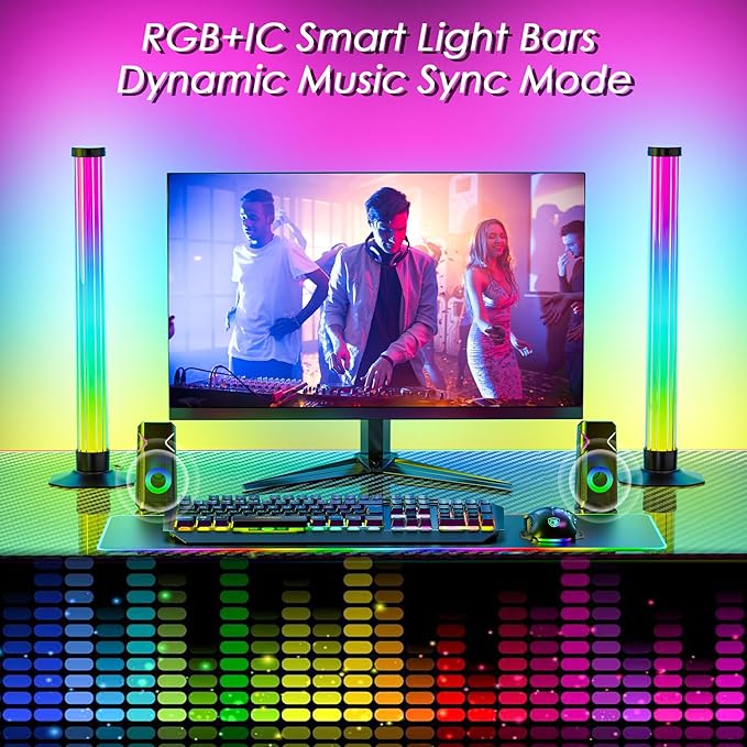 360° Smart Light Bar, Crystal Ambient Mood Light