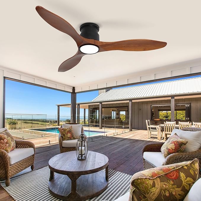 revoici 52Inch Wood Ceiling Fans