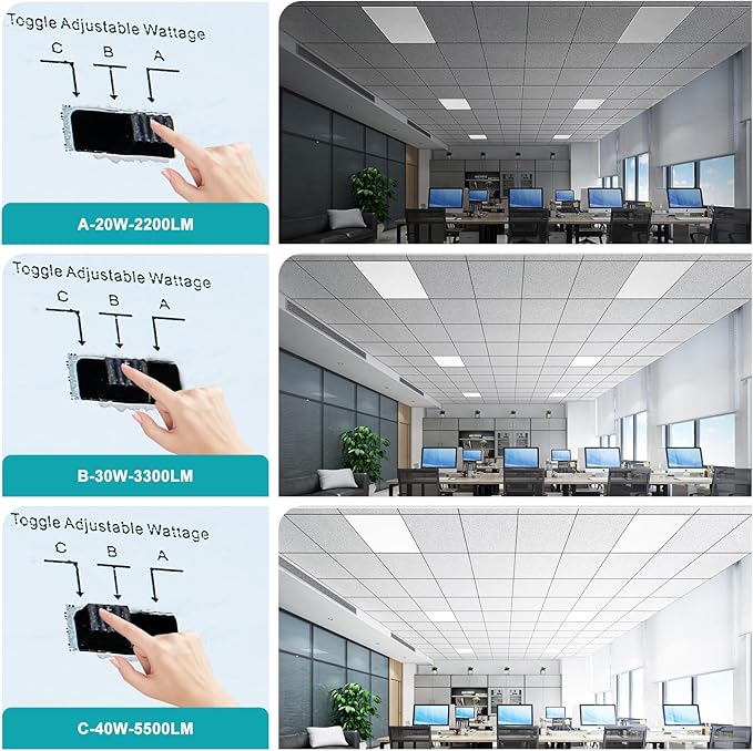 VocgoUU 8 Pack 2x2 LED Flat Panel Light