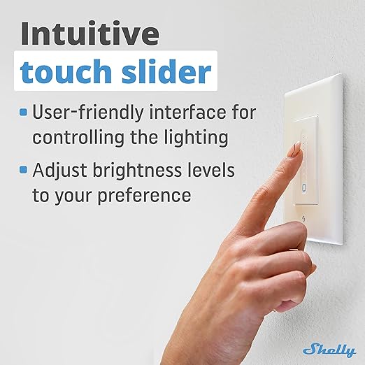Shelly Plus Wall Dimmer UL | WiFi Smart Wall Dimmer Switch | Home Automation | (2 Pack)