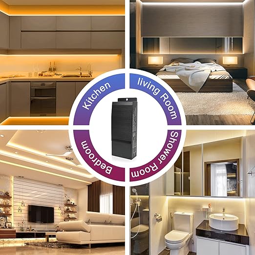 EMITEVER Dimmable LED Driver, 60W 24V Triac Power Supply, AC to DC LED