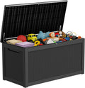 350 Gallon Extra Large Outdoor Storage Box, Reinforced Heavy-Duty Deck Box