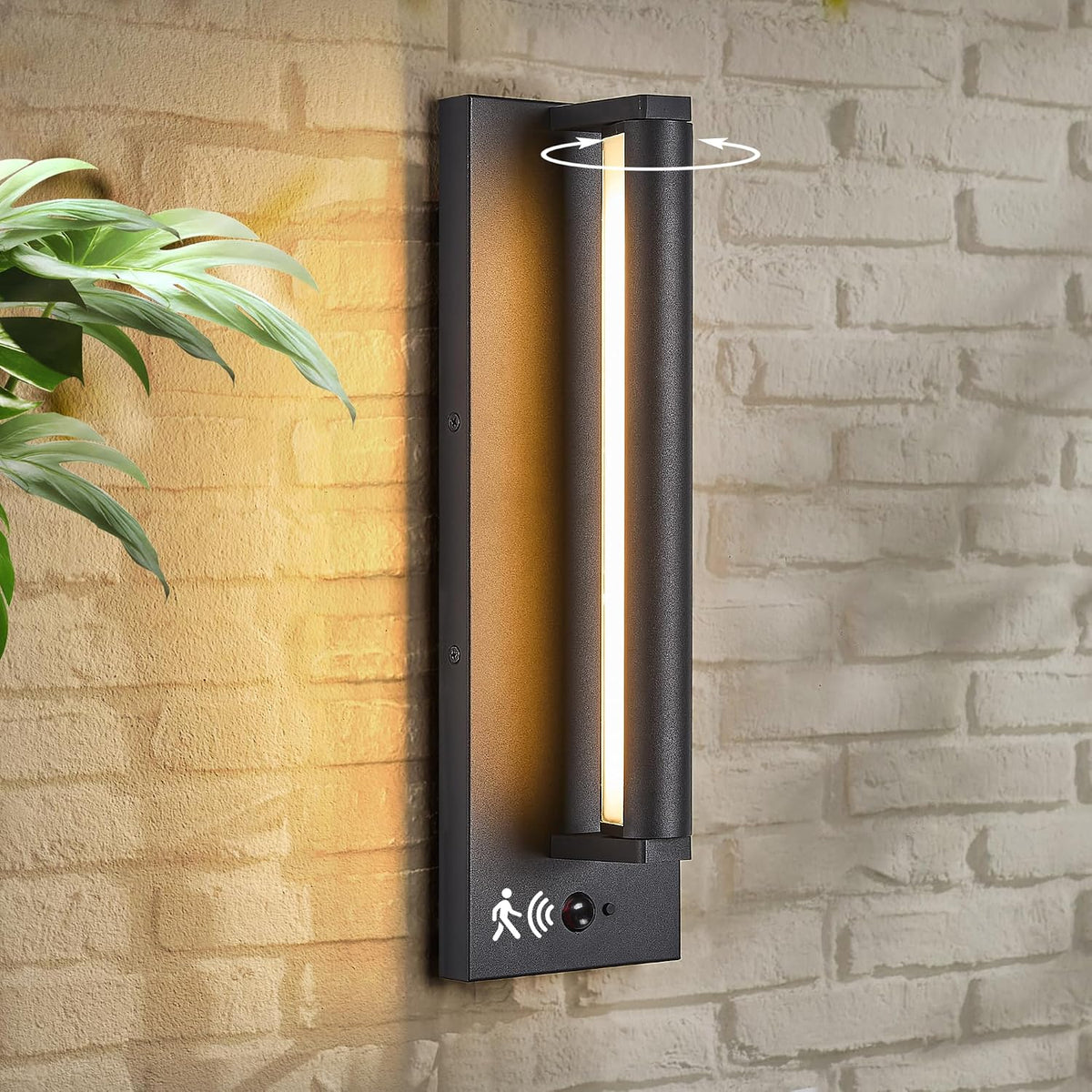 Tarentlight Modern PIR Motion Sensor Outdoor LED Wall Light,