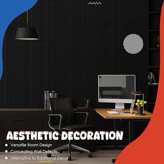 10 Pack Acoustic Panels, 47.2”x23.6“x0.4” Acoustic Wall Panels, Large